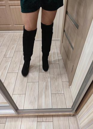 Ботфорти осінні! натуральна замша