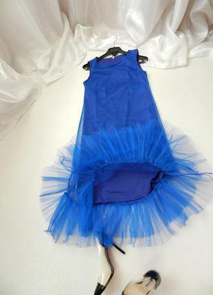 Сукня фатин сітка пишні волани рюші4 фото