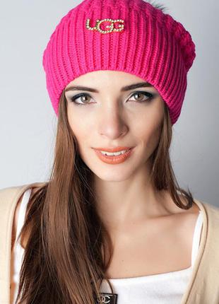 Ugg шапка с натуральным меховым помпоном 5