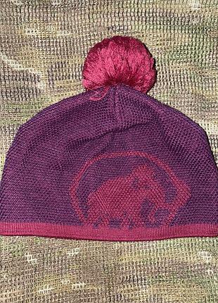 Шапка mammut beanie, оригінал, one size woman