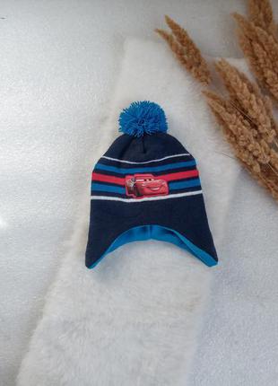 🧩классная, теплая, двойная шапка тачки, cars🧩