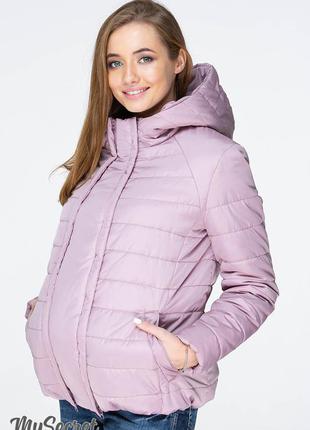Коротка куртка демісезонна тм "юла мама" для вагітних з водо - і вітронепроникної плащової тканини