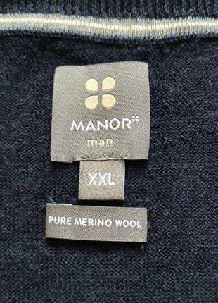 Шерстяной свитер manor мериносовая кофта мужская5 фото