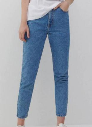 Прямые джинсы, мом, скини с высокой посадкой bershka