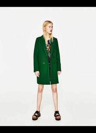 Пальто бойфренд zara