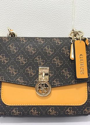 Класична сумка —портфель з клапаном, модний, елегантний, повсякденна💓💥🌷 в стилі guess