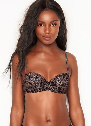 Леопардовый лиф 34в victoria’s secret виктория сикрет 69,50$.оригинал!