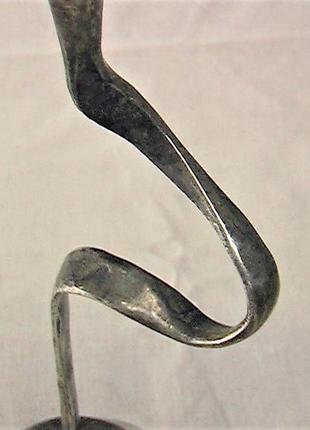 Подсвечник посеребрение art deco редкость антиквариат