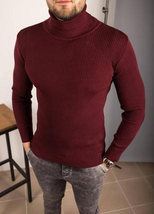 Гольф базовий бордо🌿светр шерсть, светр