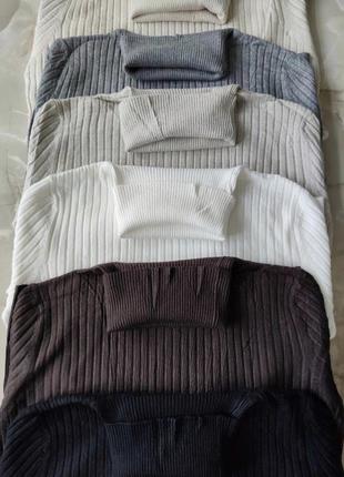 Гольф водолазка широкий рубчик светр светер кофта джемпер