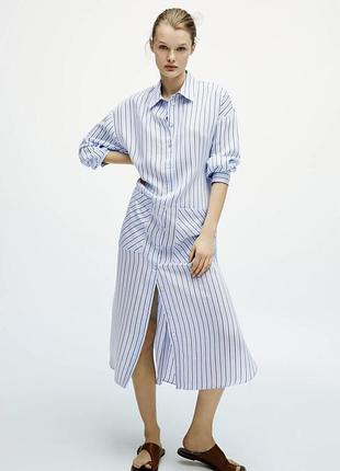 Платье рубашка zara
