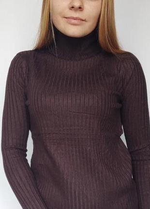 Гольф водолазка широкий рубчик свитер светер джемпер пуловер7 фото