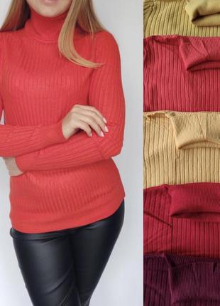 Гольф водолазка широкий рубчик светр светер джемпер пуловер4 фото