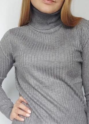 Гольф водолазка широкий рубчик свитер светер джемпер пуловер9 фото