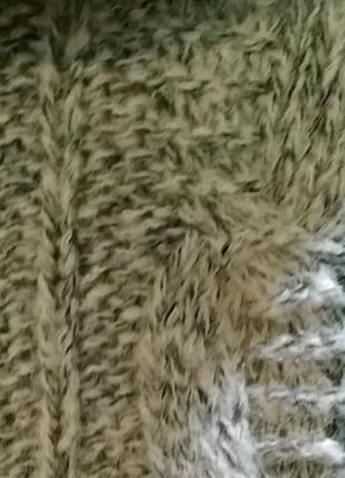 Шикарный теплый свитер длинный шерсть альпака меланжевый оверсайз s-m-l5 фото