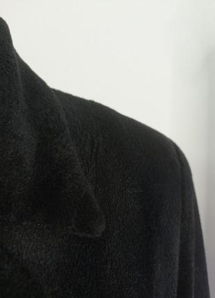 Винтажный плюшевый меховой бархатный жакет пиджак пальто винтаж ретро2 фото