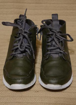 Классные комбинированные высокие кроссовки цвета хаки clarks trigenic англия 28 1/2 р.1 фото