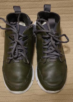 Классные комбинированные высокие кроссовки цвета хаки clarks trigenic англия 28 1/2 р.2 фото