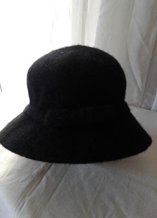 Шляпа панама темно-серая из шерсти ламы женская primark1 фото