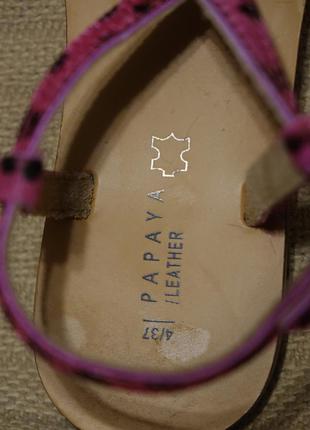 Відкриті фірмові шкіряні босоніжки papaya matalan англія 37 р.6 фото