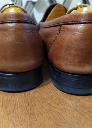 Мужские кожаные туфли пенни лоферы мокасины италия3 фото