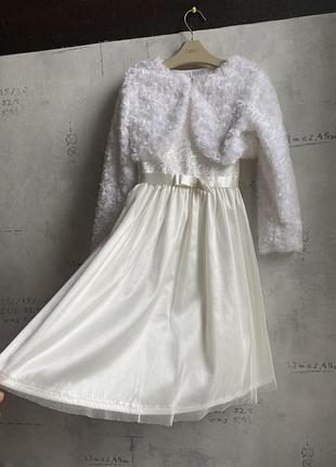 Красивий набір плаття і шубка bembi