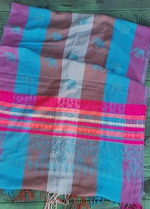 Роскошный огромный палантин из пашмины