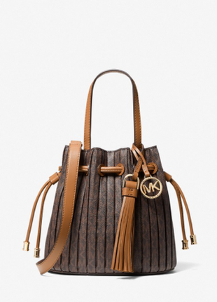 Маленька сумка-тоут willa зі складками і логотипом michael kors оригінал
