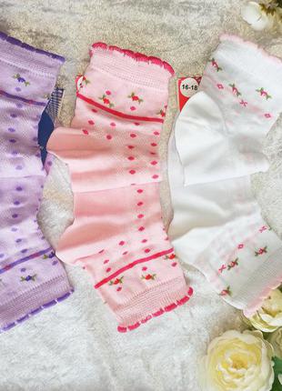 Красивые носочки для девочек, размеры от 14.5см до 24см2 фото