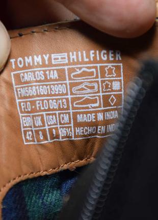 Tommy hilfiger carlos 14a ботинки мужские кожаные утепленные. индия. оригинал. 42-43 р./28 см.8 фото