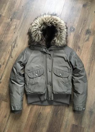 Luxury брендова тепла жіноча куртка пуховик бомбер woolrich arctic