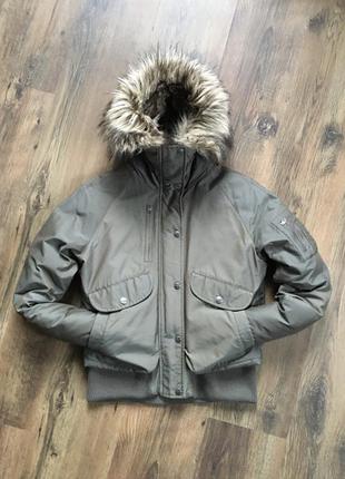 Распродажа! luxury тёплая женская куртка пуховик бомбер woolrich mammut moncler odlo canada goose3 фото
