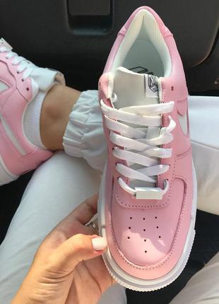 Nike pixel pink          кожаные кроссовки весна осень2 фото