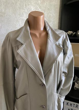 Куртка  из натуральной кожи в винтажном ретро стиле2 фото