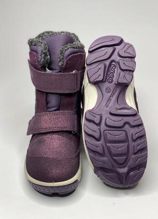 Кожаные ботинки ecco biom hike infant, сапоги экко девочке 27,28,30 р-р.7 фото