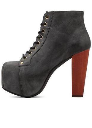 Ботинки кожаные оригинал jeffrey campbell 39й1 фото