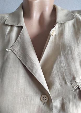 Базовая блуза из 100% шелка, оверсайз6 фото
