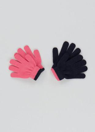 Перчатки  для девочки набор 2шт. бренд matalan
