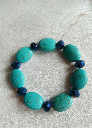 Браслет с бирюзой4 фото