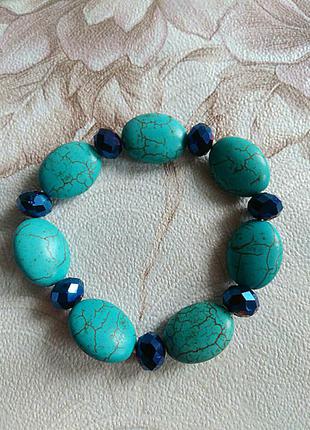 Браслет с бирюзой2 фото