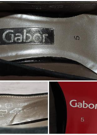 Gabor original кожа замша туфли на низком каблуке2 фото