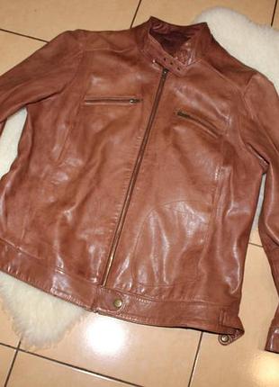 Куртка кожанка нат кожа (наппа )  от тсм