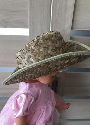 Соломенная шляпа ковбойский стиль2 фото