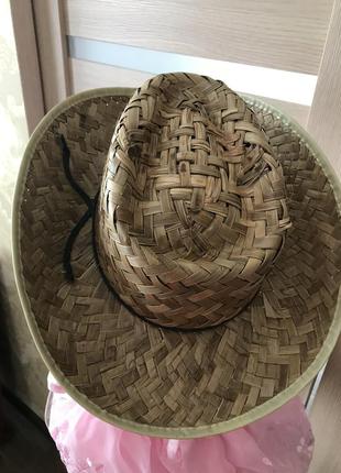 Соломенная шляпа ковбойский стиль3 фото