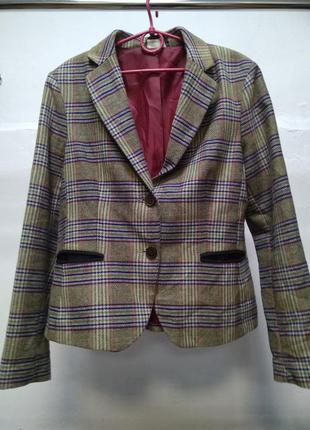 Трендовый пиджак в клетку street one