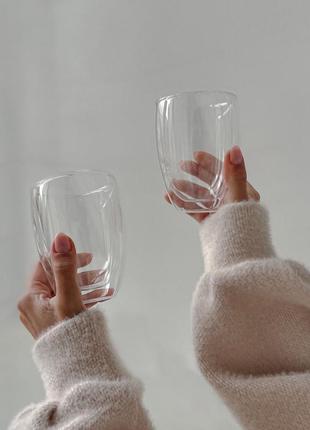 Набір (2 шт) склянок з подвійними стінками