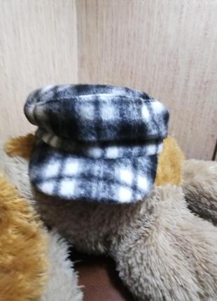 3 дні!кепі газетяра кепка хуліганка кашкет чорно біла клітка