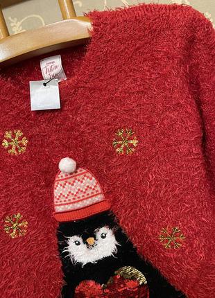 Очень красивый и стильный брендовый вязаный свитер.9 фото