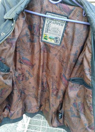 Куртка мужская кожаная, размер 545 фото