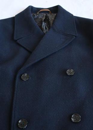 Напівшерстяна двобортна куртка-бушлат easy5 фото